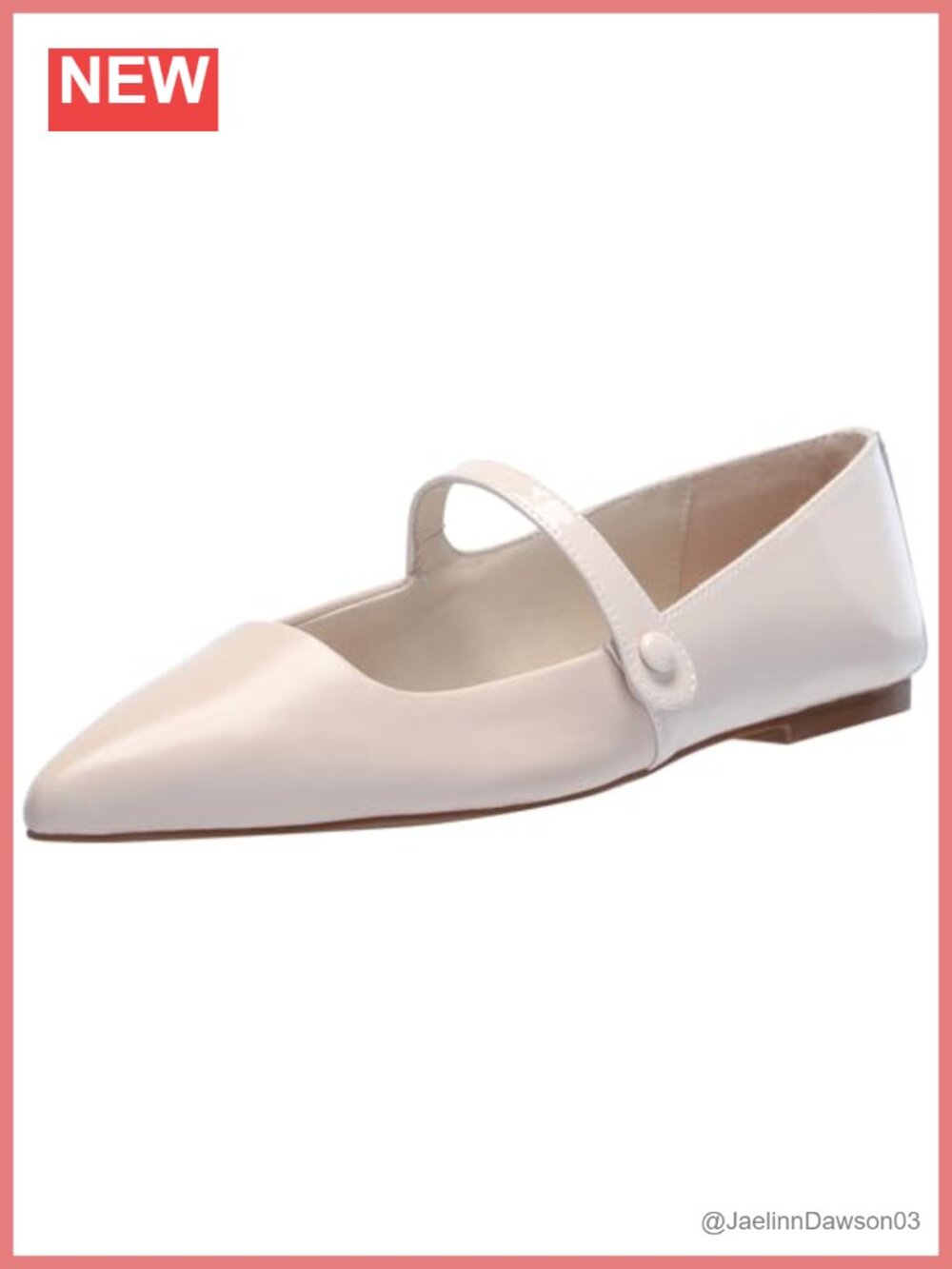 Sanctuary Women's Clamour Mary Jane Flats Leather Pointed Toe Pull-On